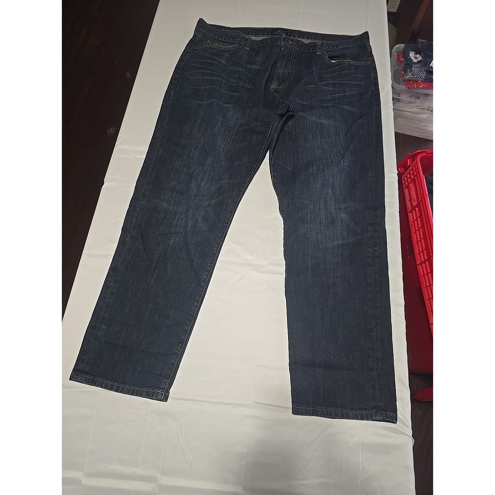Lucky Brand 2211 Relaxed Fit Jeans Men's Size 42x32 Blue Dark Wash Denim A3264‎